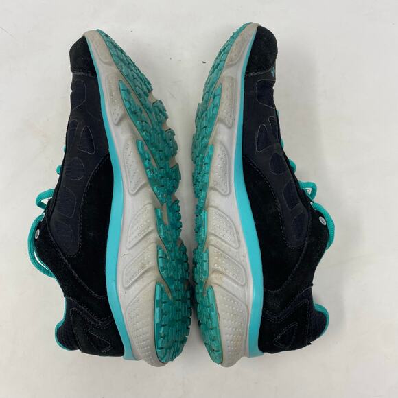 Under Armour UA Thrill Running Shoes Black Teal Womens Size 8.5 - Picture 4 of 6